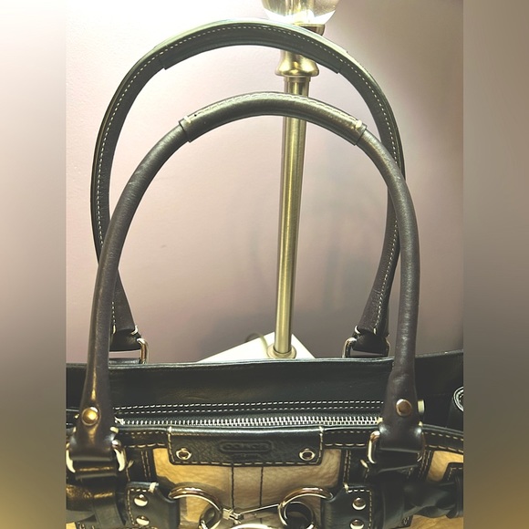 NWOT Coach Purse Black and white - Picture 11 of 16